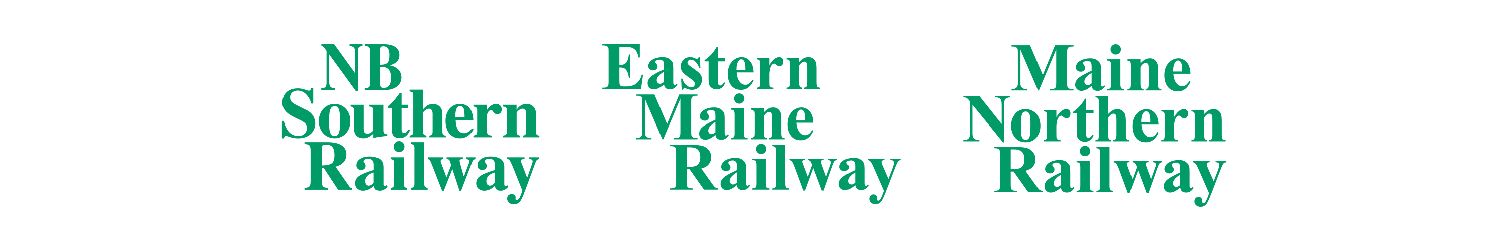 NB Eastern, Eastern Maine, Northern Maine logos